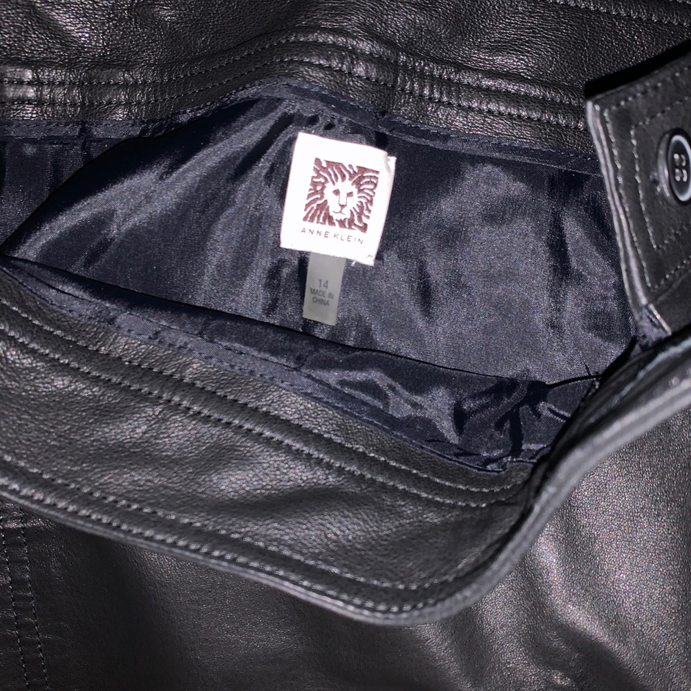 Black leather skirts